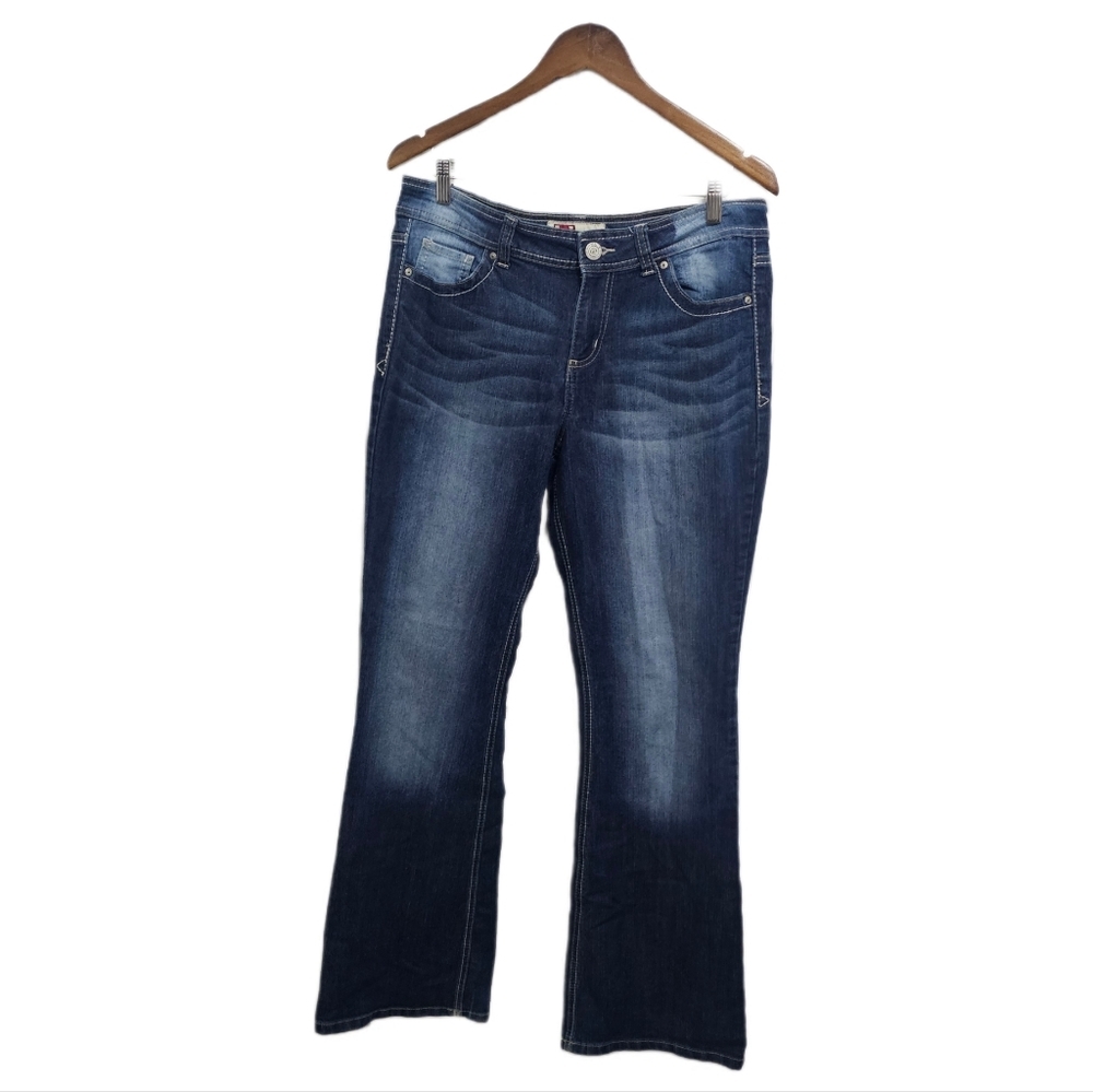 LEI Hipster Flare Blue Jeans Size 15